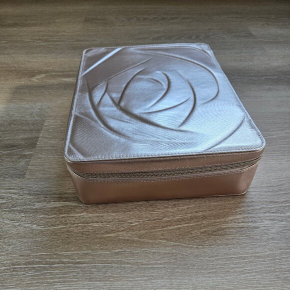 Lancôme Large Cosmetic Make Up Travel Case - Rose Gold - NEW - Picture 4 of 17